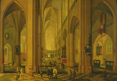 Interior of a Church at Antwerp by Pieter the Elder Neeffs